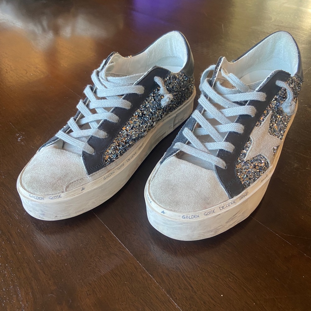 Golden Goose Hi Star glitter sneakers size 40